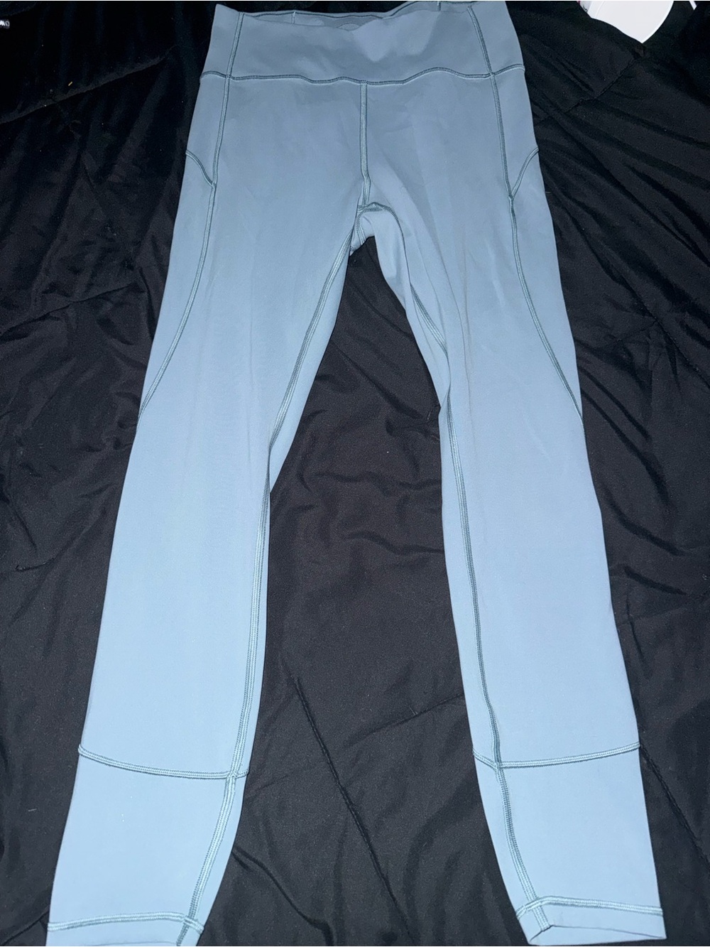 Women Light Blue Active Leggings